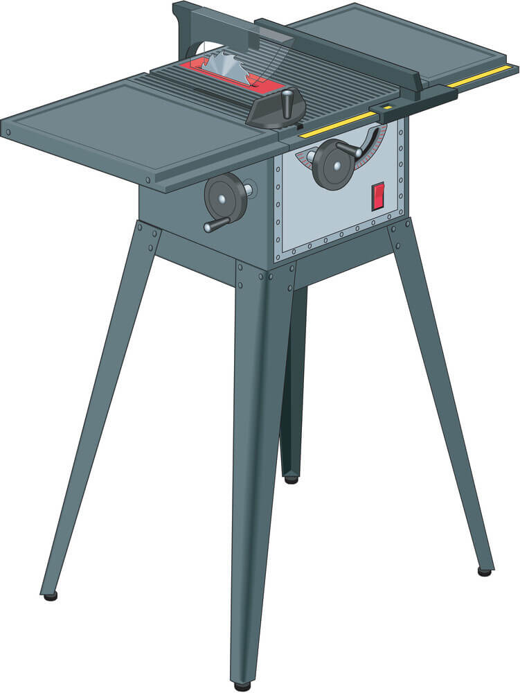 table-saw-vector Table Saw